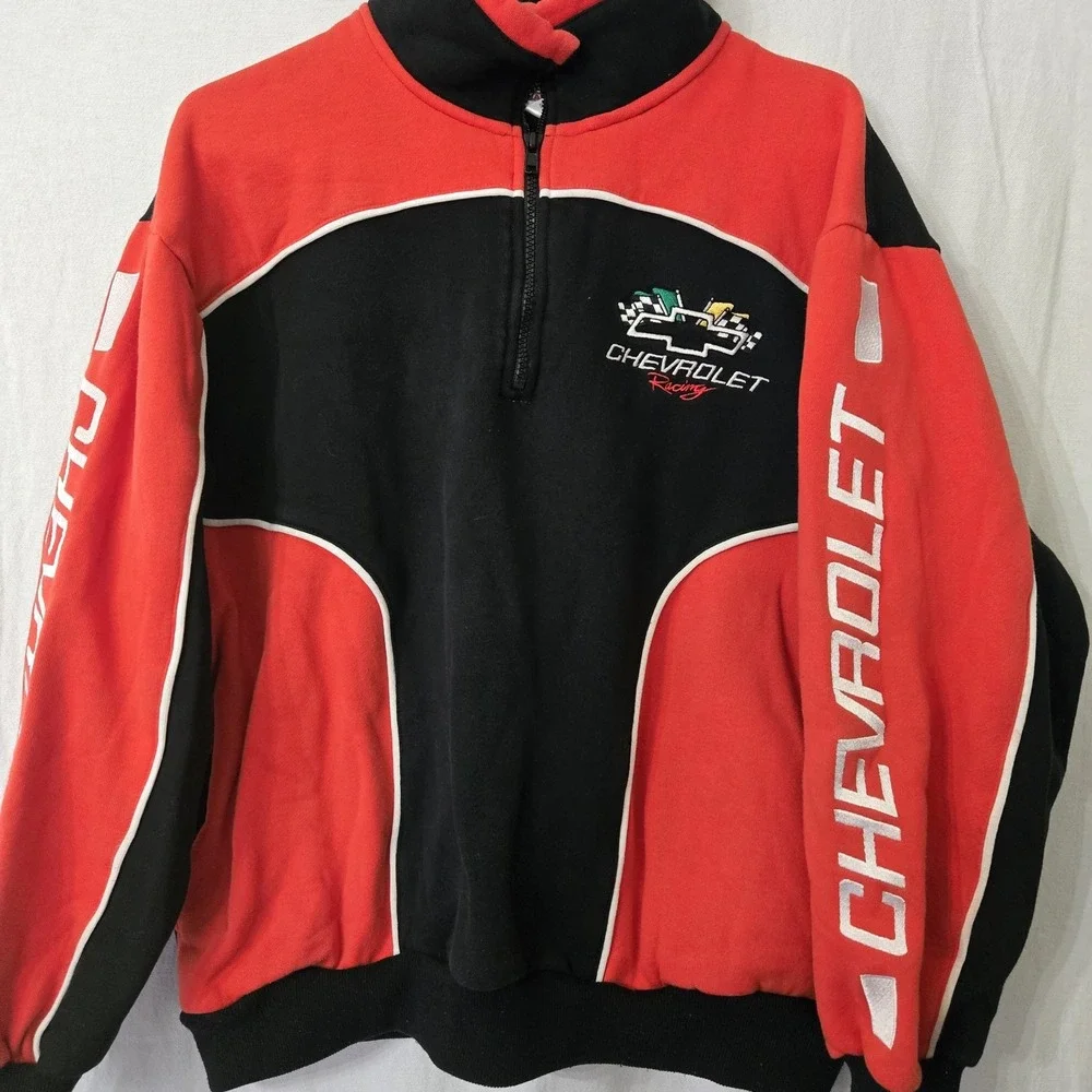 Chevrolet Racing Champions NASCAR Pullover Sweatshirt Mens M‎ Embroidered Chevy